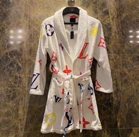 lv bathrobe|louis vuitton wedding dress.